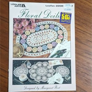 Floral Doilies Crochet Pattern Book